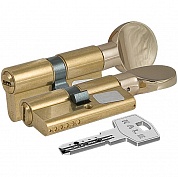 Картинка Цилиндровый механизм с вертушкой KALE KILIT 164 BM/80 (35+10+35) mm латунь 5 кл.